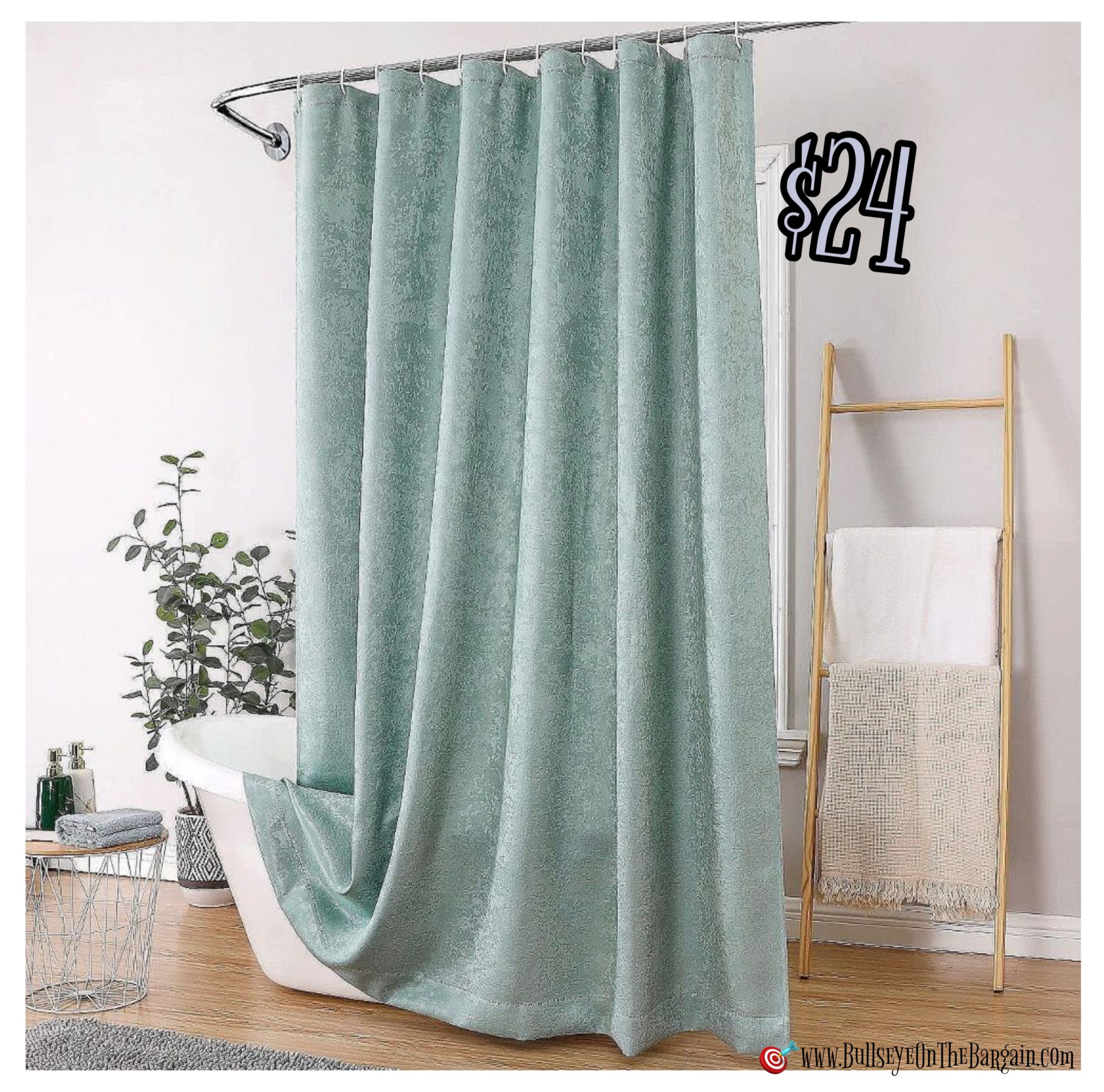 50% off Fabric Shower Curtains!