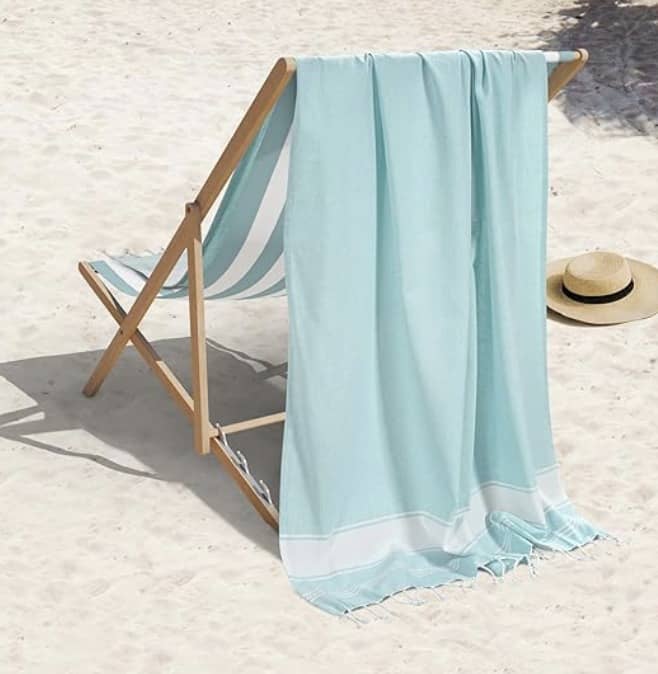 TWO pack of highly rated 100% Cotton lightweight beach towels!!!
