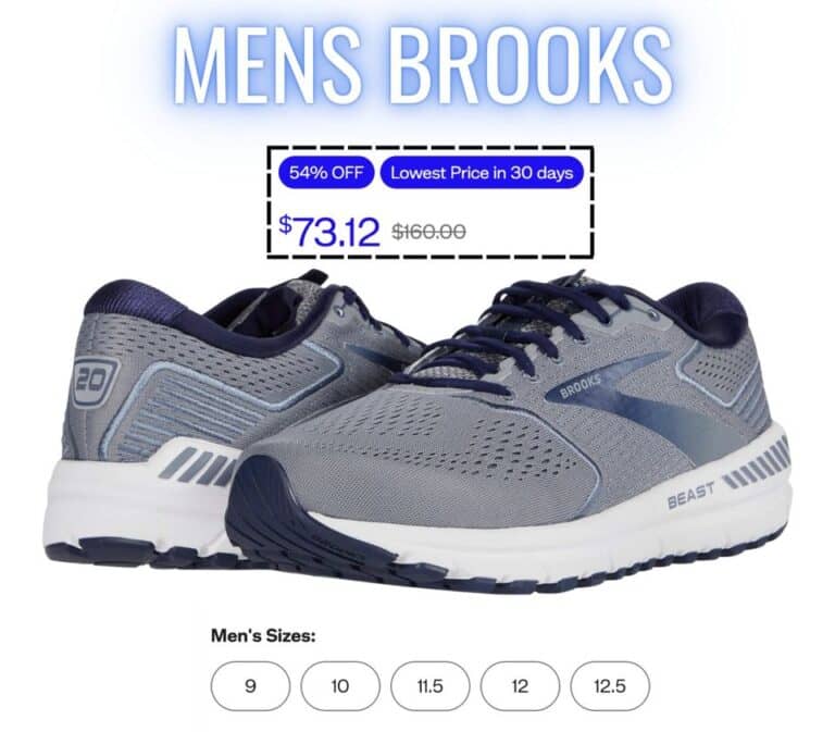 Limited sizes these Mens Brooks are 54% off + free shipping!!!