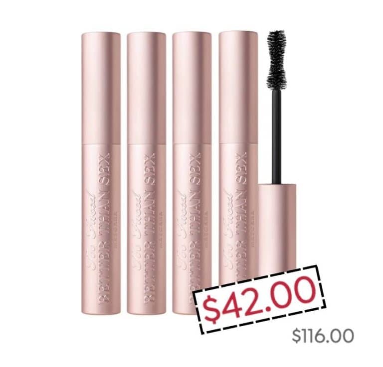 Ooooh!!! You get 4 full size tubes of Too Faced Better Than