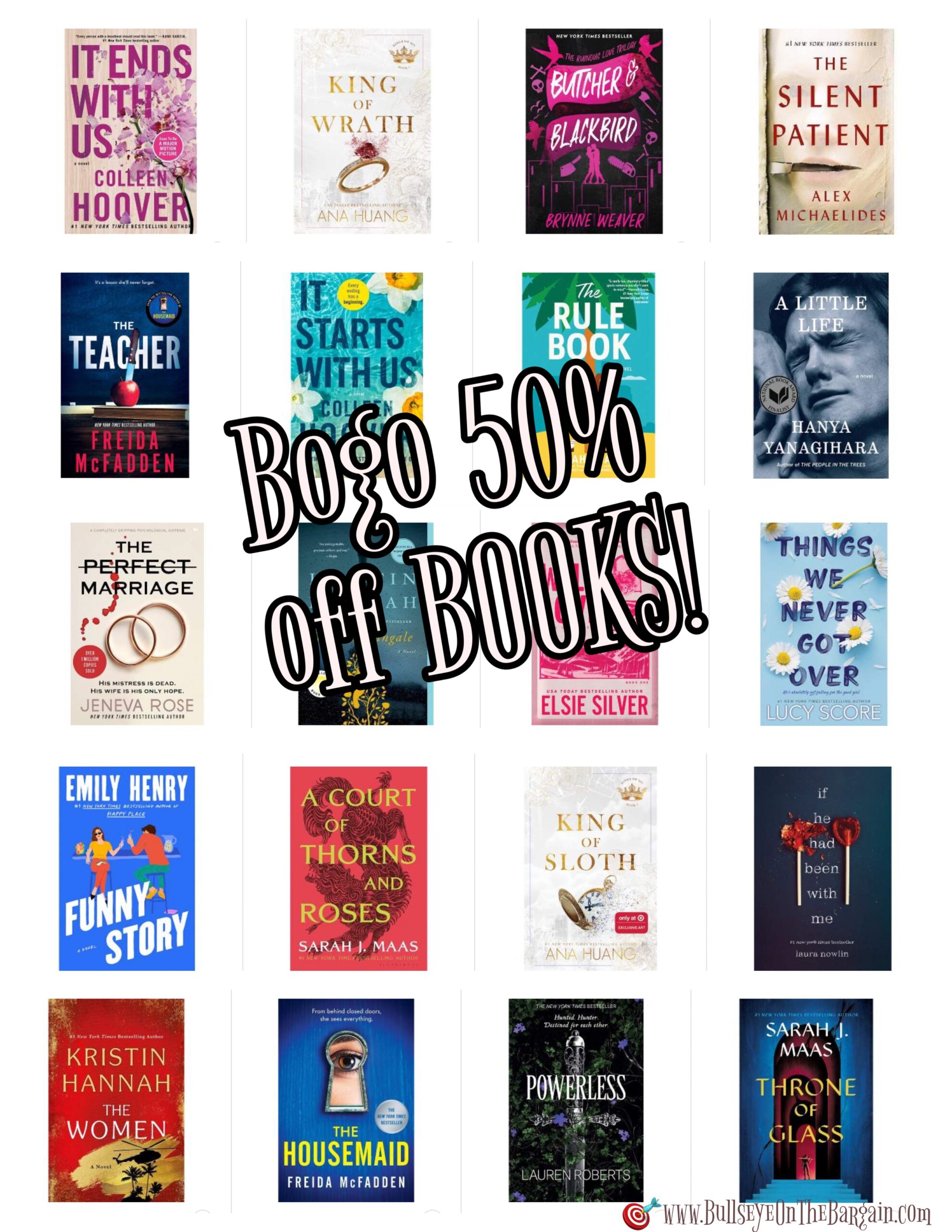BOGO 50% OFF BOOKS!