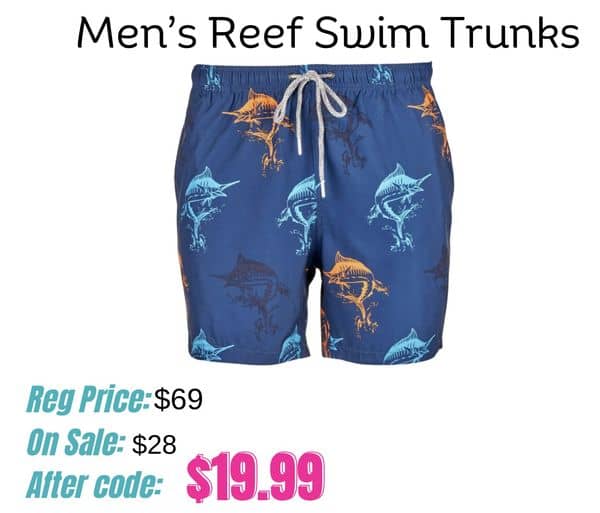Men's Reef Swim Trunks!! Only $19.99