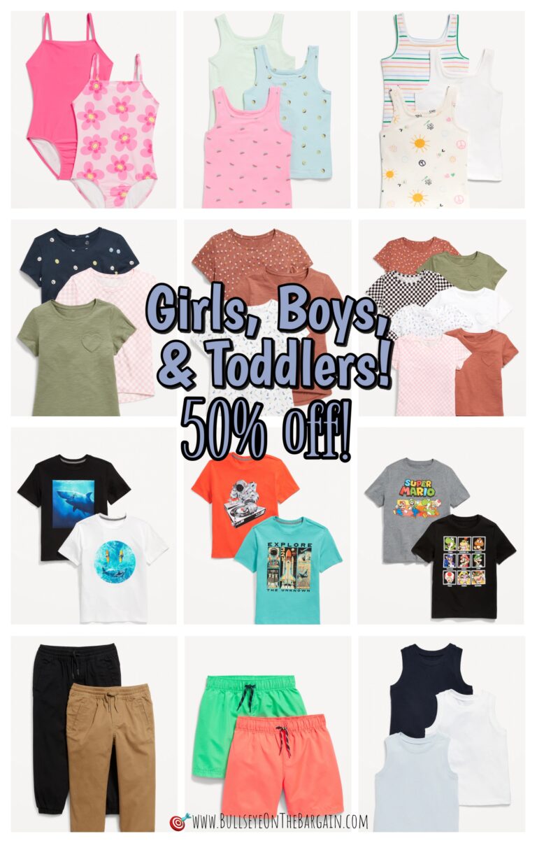 Girls, Boys, & Toddlers!!! 50% off multi pack sets!
