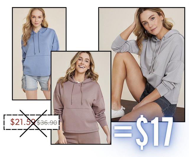 The Scuba Hoodies from Maurices are only $17 with code SALEONSALE today!!!!!!