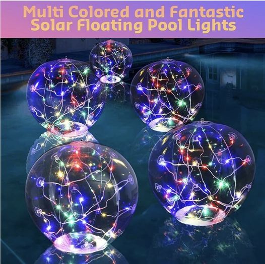 Floating Solar Light Balls for your pool!!!!