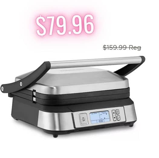 Cuisinart Contact Griddler with Smoke-Less Mode