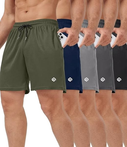 This 5-Pack Men’s Athletic Gym Shorts is 52% off