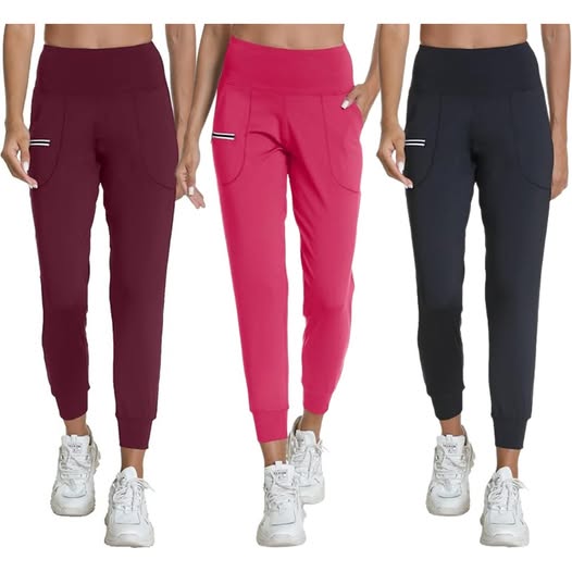 These joggers are quick dry and have pockets!