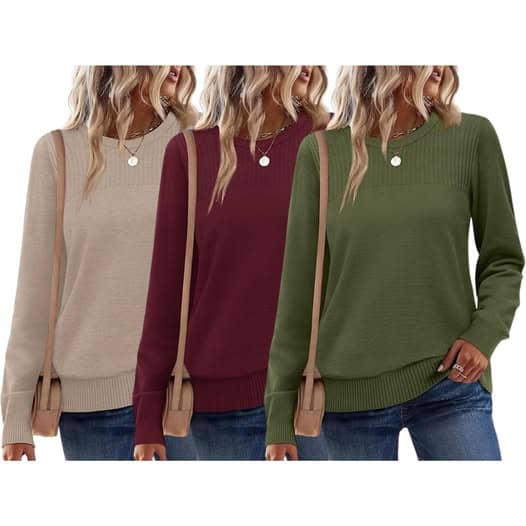 Pullover sweater classic and easy to wear.