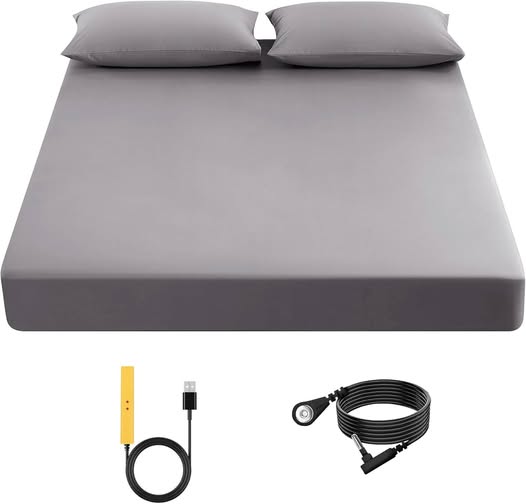 This Grounding Fitted Sheet (90% Organic Cotton + 10% Pure Silver) is 50% off