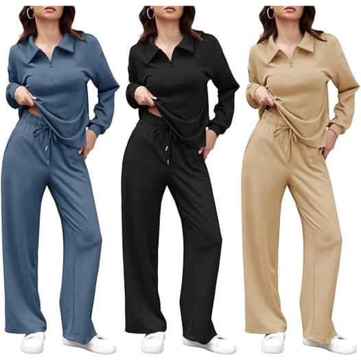 This 2 piece lounge set is cute for travel or lounging 50% off