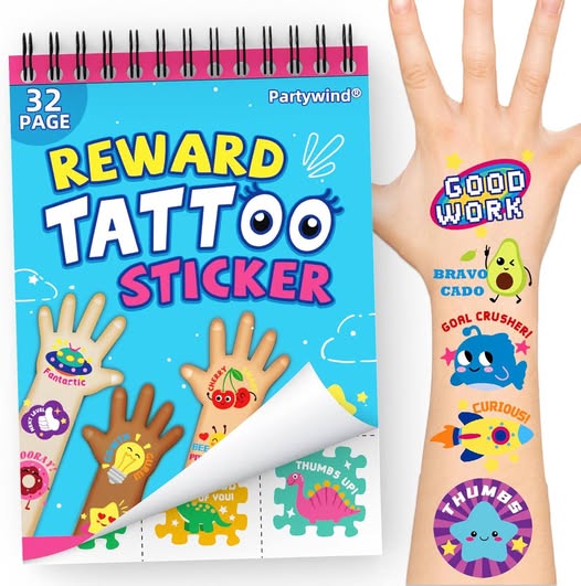 REWARD tattoo sticker books drops 50%off