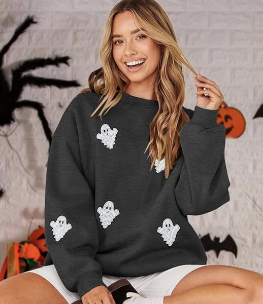 This Halloween Ghost Sweatshirts has a 40% off