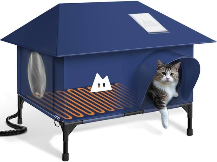 This Heated Cat House has a $60 off coupon! Just $60.99!!!!