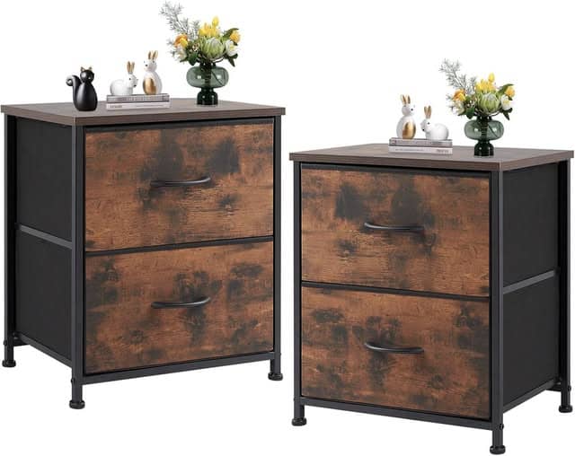 2-pack of nightstands — perfect for bedrooms.