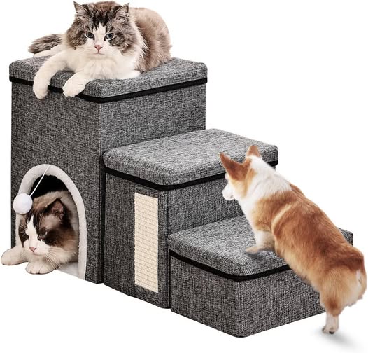 These Dog Stairs with Storage & Condo are 50% off