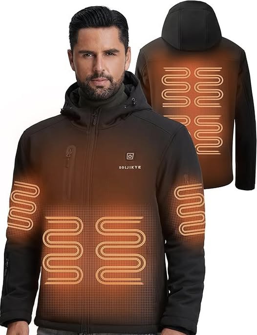 This heated jacket for men comes with a battery pack.