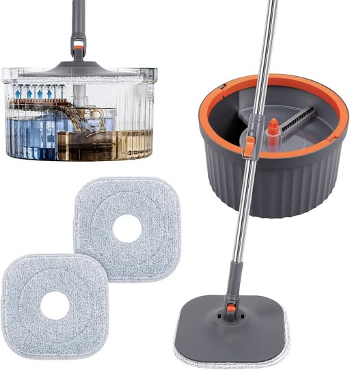 This Spin Mop & Bucket Set is 50% off — clip the coupon