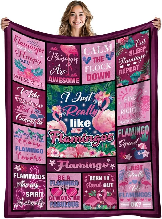 This Flamingo Blanket drops 50%off