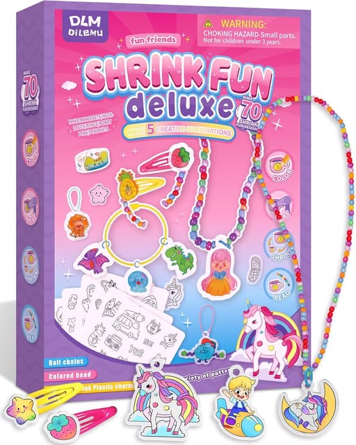 Its BACK!!!! This shrink plastic jewelry kit has everything kids need to color