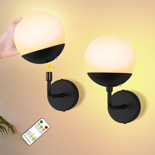 These Rechargeable Wireless Wall Sconce have a 40% off