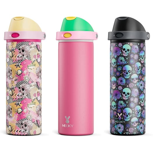 This Halloween insulated water bottle keeps drinks cold.