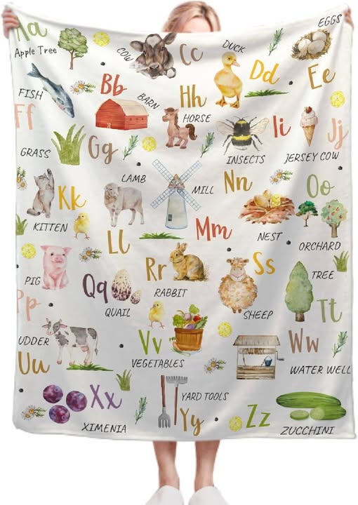 This Farm Animal Blanket drops 50%off
