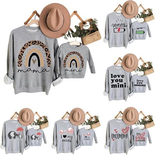 Mommy & me matching sweatshirts