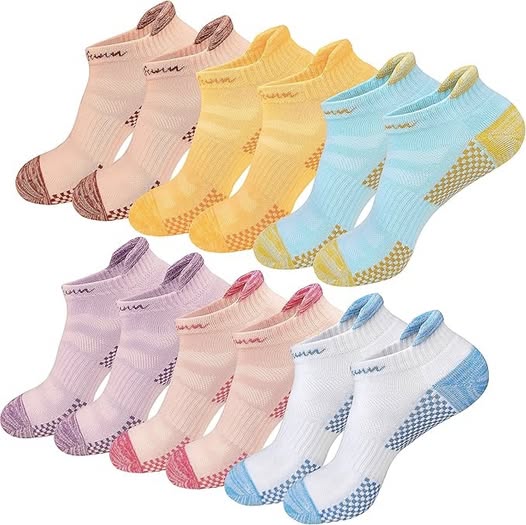 This 6 pack of running socks is breathable and comfy