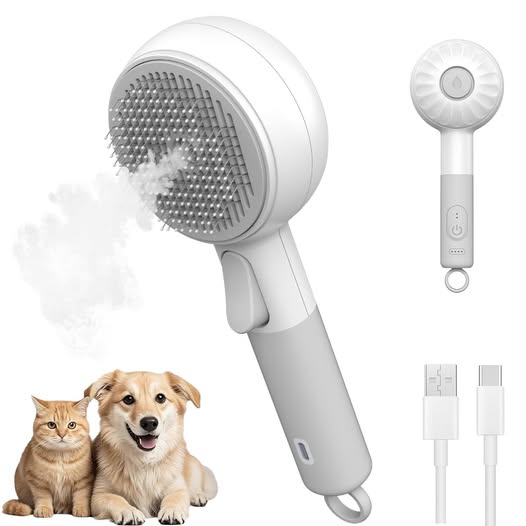 This Cat & Dog Steam Brush is 50% off