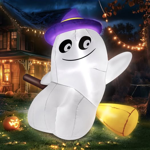 This 5FT Halloween Inflatable Ghost with LEDs is 50% off