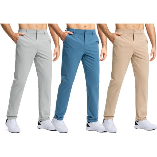 These men’s golf pants are lightweight and quick-dry