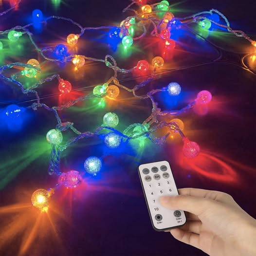 These 50ft Multi-Color + Warm White String Lights are 50% off