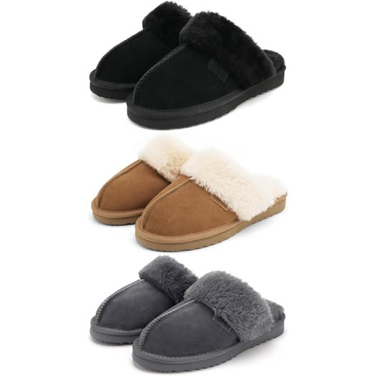 These cozy slippers perfect for home.