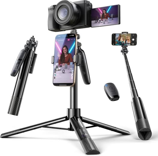 This iPhone Selfie Stick Tripod has a 50% off coupon!