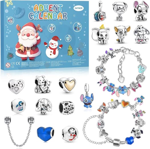 This 2025 Kids Advent Calendar with 24 DIY charm surprises is 50% off