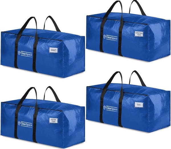 This 4-Pack of Extra Heavy Duty Moving Bags is 50% off