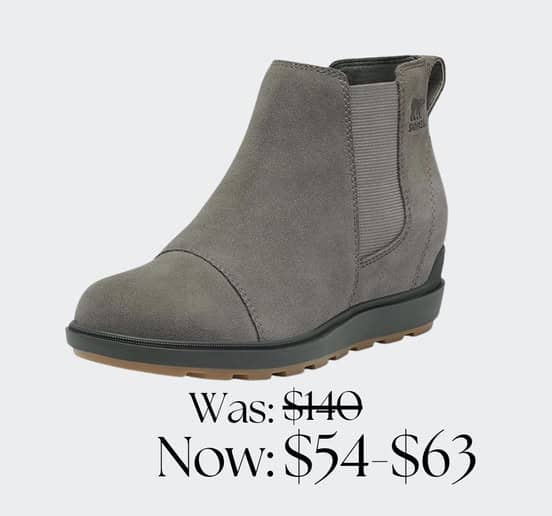 Sorels!!! This color has huge price drops depending on the size!! The