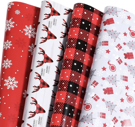 This Christmas Wrapping Paper Set (8 sheets) is 50% off