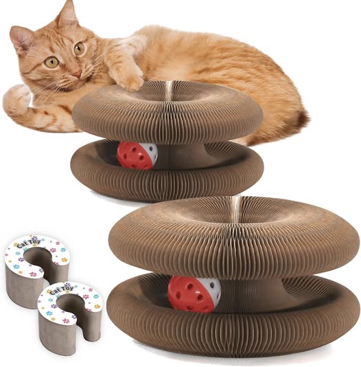 This 2-Pack Cat Scratcher Toy is 50% off