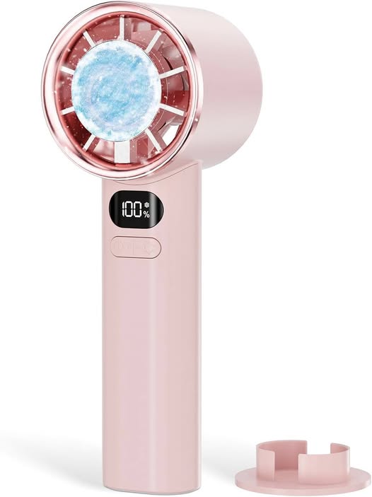 This Portable Handheld Fan with Ice Cooling (5500mAh, 20H Runtime) is 50% off