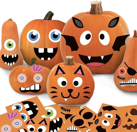 These pumpkin stickers are perfect for kids’ fall crafts 50% off