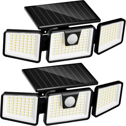 These super bright solar motion sensor lights are waterproof 45% off