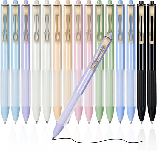 This 12 pack of black gel pens are 50% off