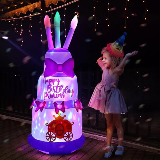This 4.5Ft Inflatable Party Cakes drops 30%off