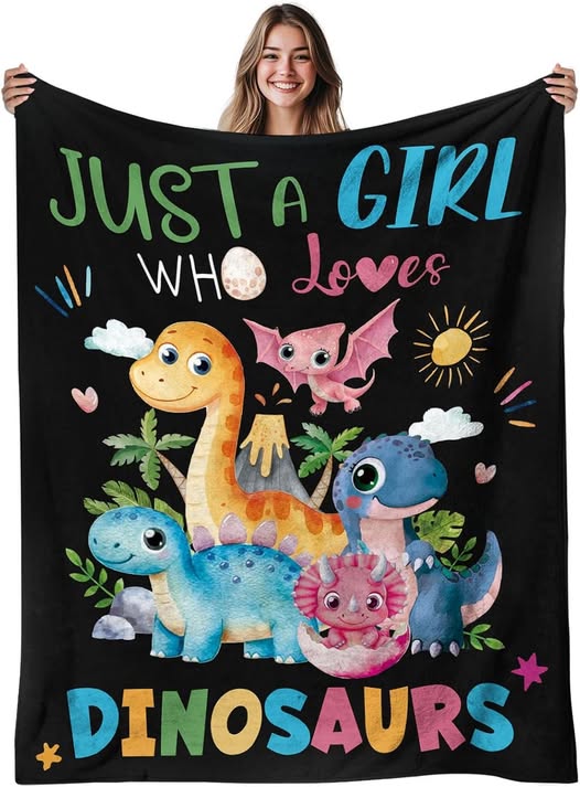 This Dinosaur Blankets drops 50%off