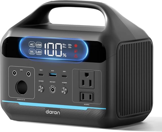 This Portable Power Station 600W (288Wh) is 50% off