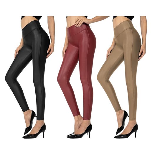 Faux leather leggings