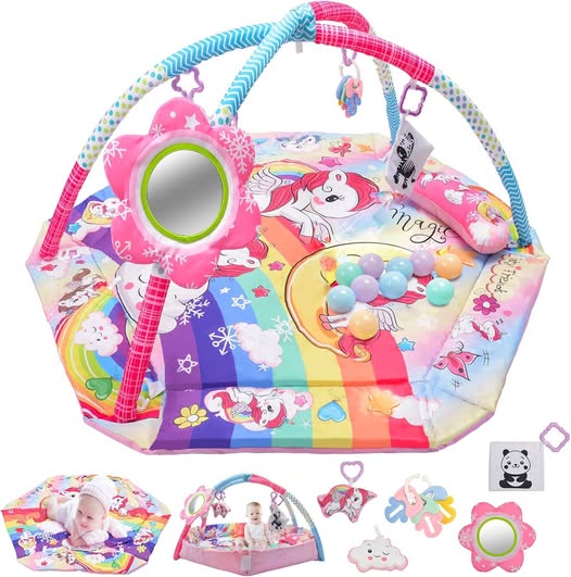 ONLY $15!!! This Baby Tummy Time Mat drops 50%off