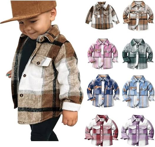TOP SELLER! Toddler flannel shackets!!!!